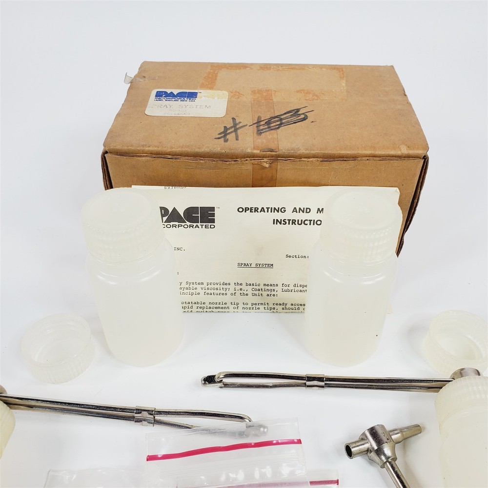 Pace SU-101 Spray Unit System & Manual NOS