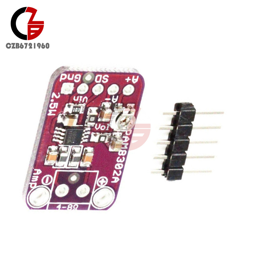 2PCS PAM8302 Class D 2.5W Mono Amplifier Board Super Small Audio Amp Module