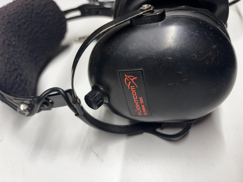 Aviation Flightcom Classic 50X Headset With Microphone