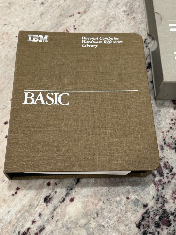 IBM BASIC Reference Library 1982 ~ 2nd Edition 6025010 Book and Sleeve