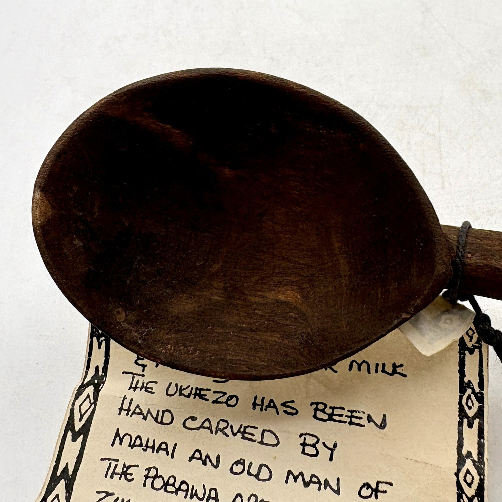 African Zululand Ukhezo Beaded Spoon South Africa 12" L - New w/ Tag - Handmade