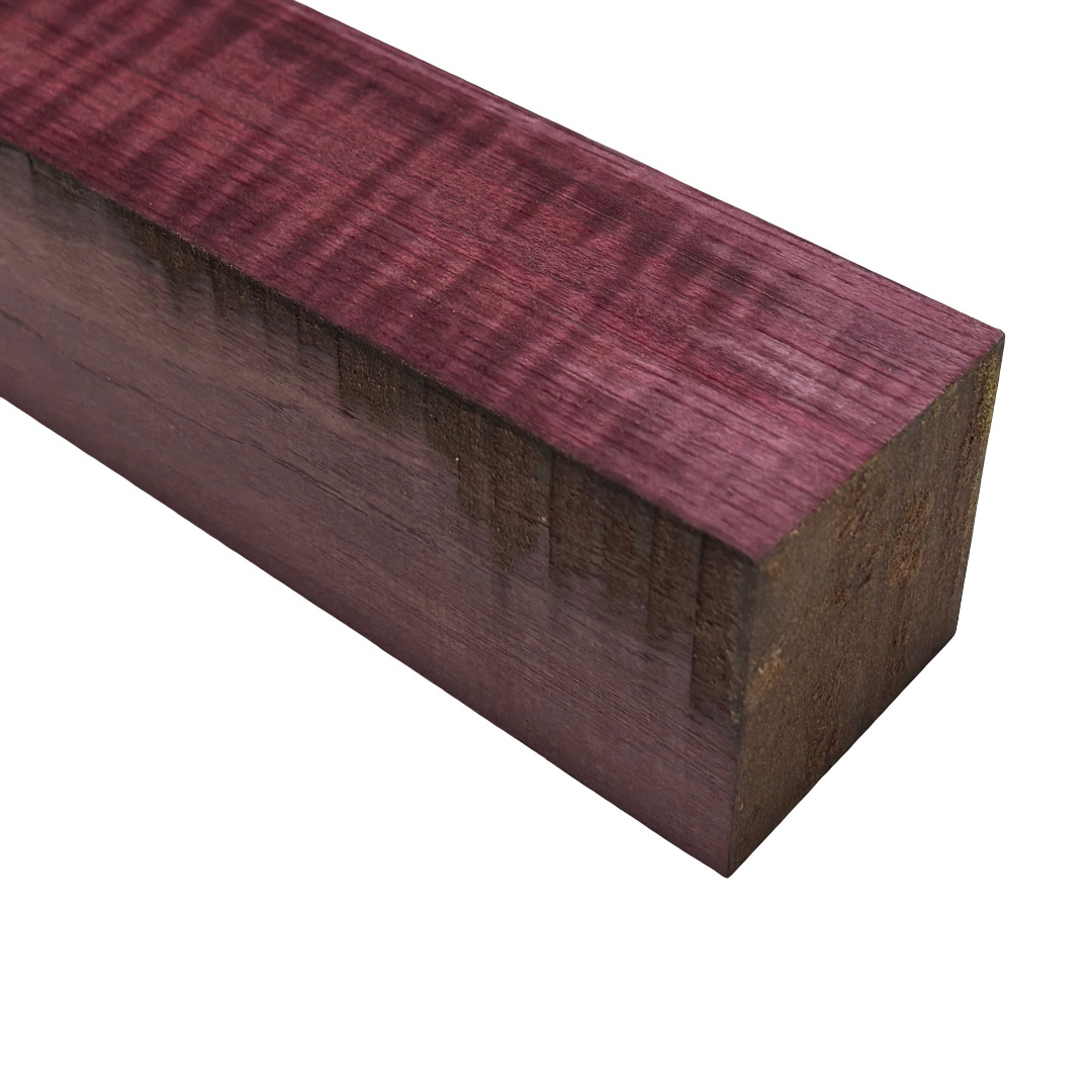 Flame Purpleheart Square Turning Wood Blanks- Various Sizes- Free US Shipping