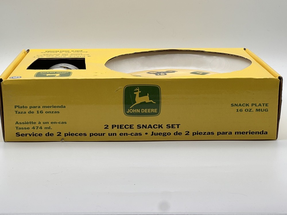 John Deere Gibson Two Piece Snack Set - New Open Package