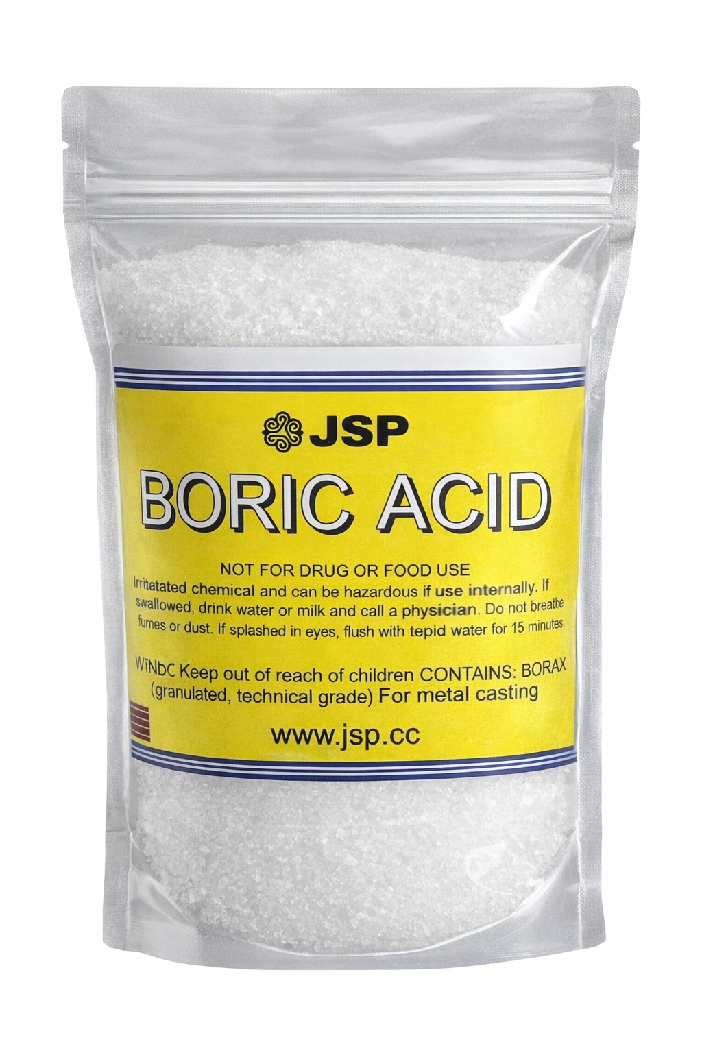 Boric Acid 1 LB 99% Pure Powder Flux Gold Silver E-Waste Metal Refining Melting
