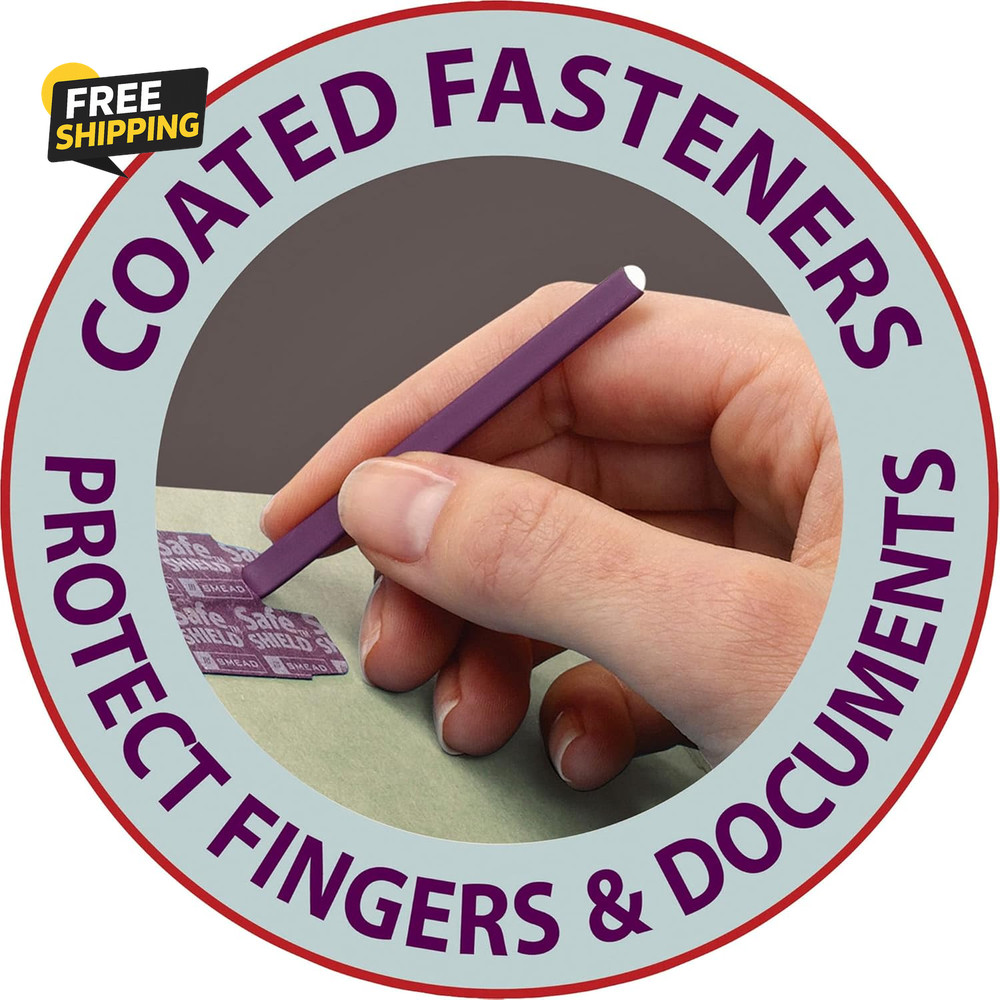 Pressboard Classification File Folder with Safeshield Fasteners, 2 Dividers