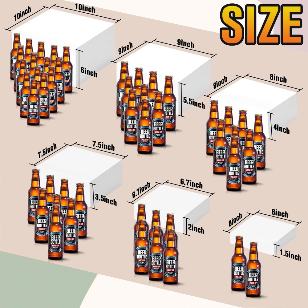 6PCS Buffet Risers, Food Display Risers for Party, Buffet Riser for Buffet Ta...