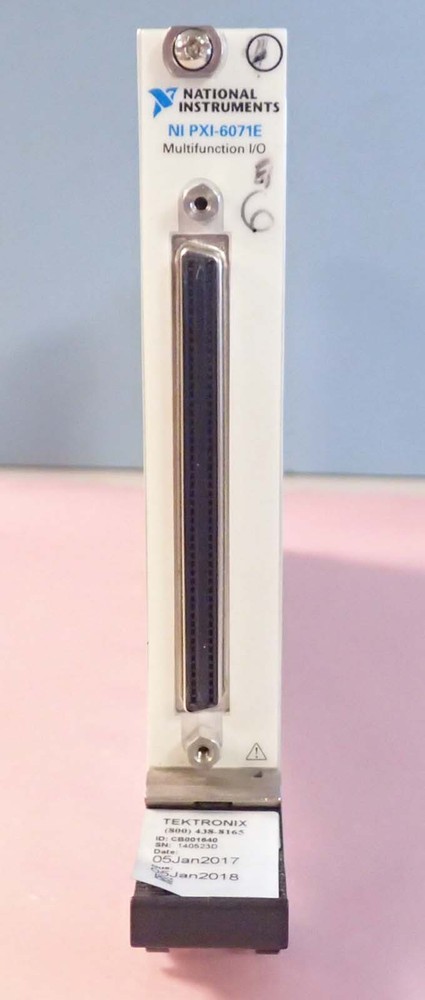 NATIONAL INSTRUMENTS NI PXI-6071E ANALOG INPUT MULTI-FUNCTION I/O DAQ MODULE