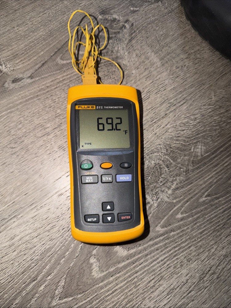Fluke 51 II Digital Thermometer Single Input Power Tested