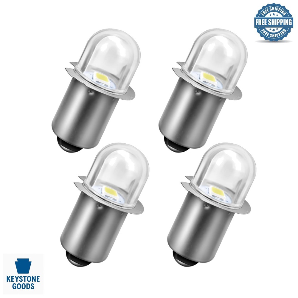 4-Pack 18V Xenon Bulb Replacement for Ryobi Flashlights & Work Lights
