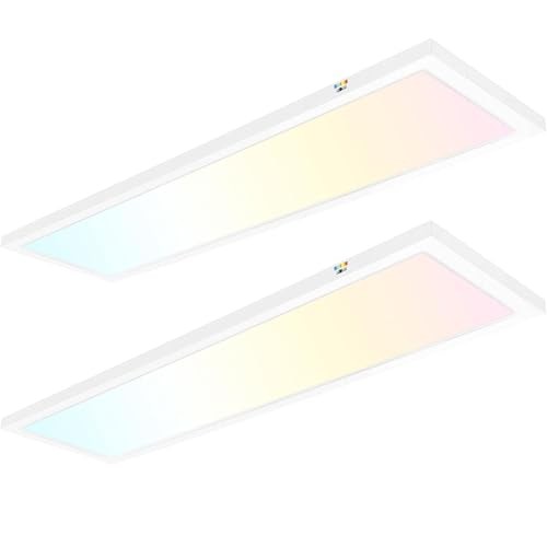 1x4 FT LED Flat Panel Selectable CCT Flush Mount 1x4 FT-2 White
