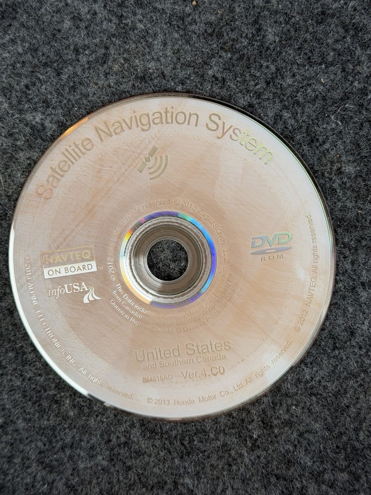 Honda Navigation System DVD 2009