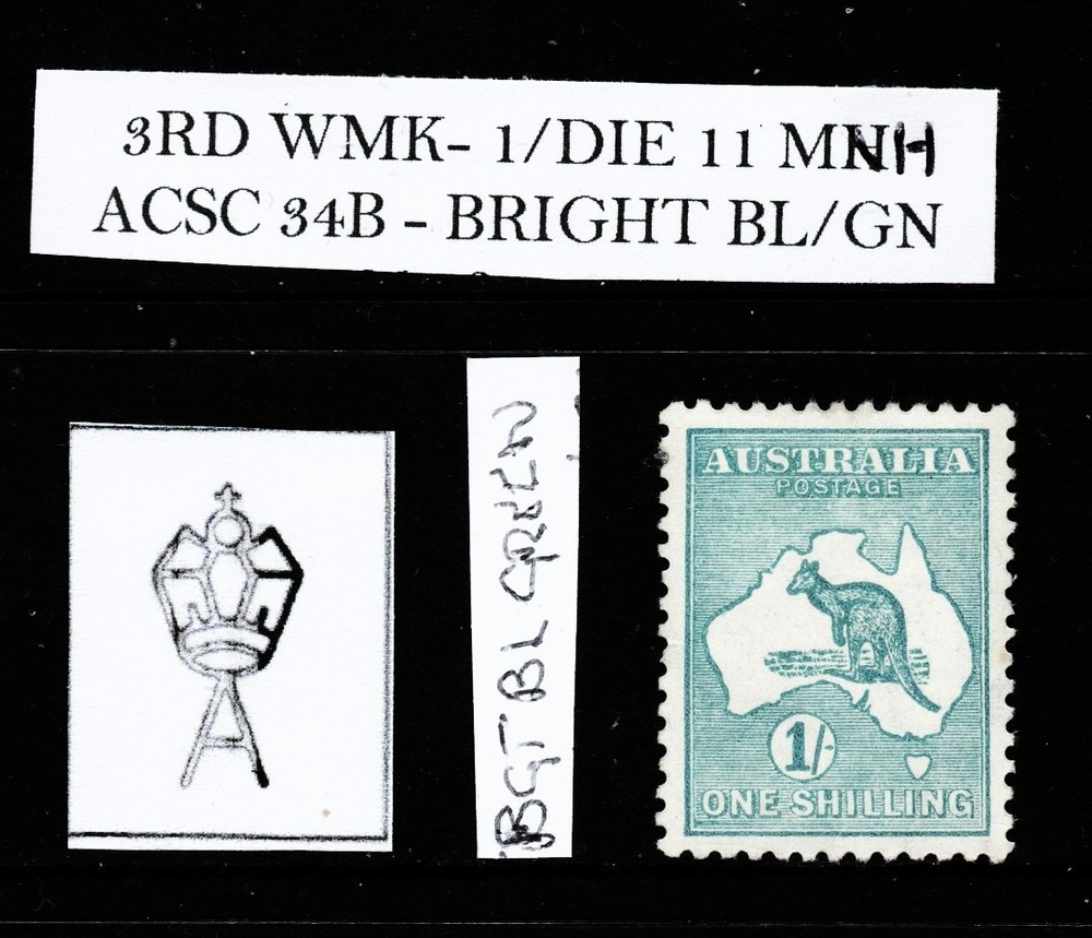 3RD 1/-DIE11 - ACSC 32B - cv $475 - MNH
