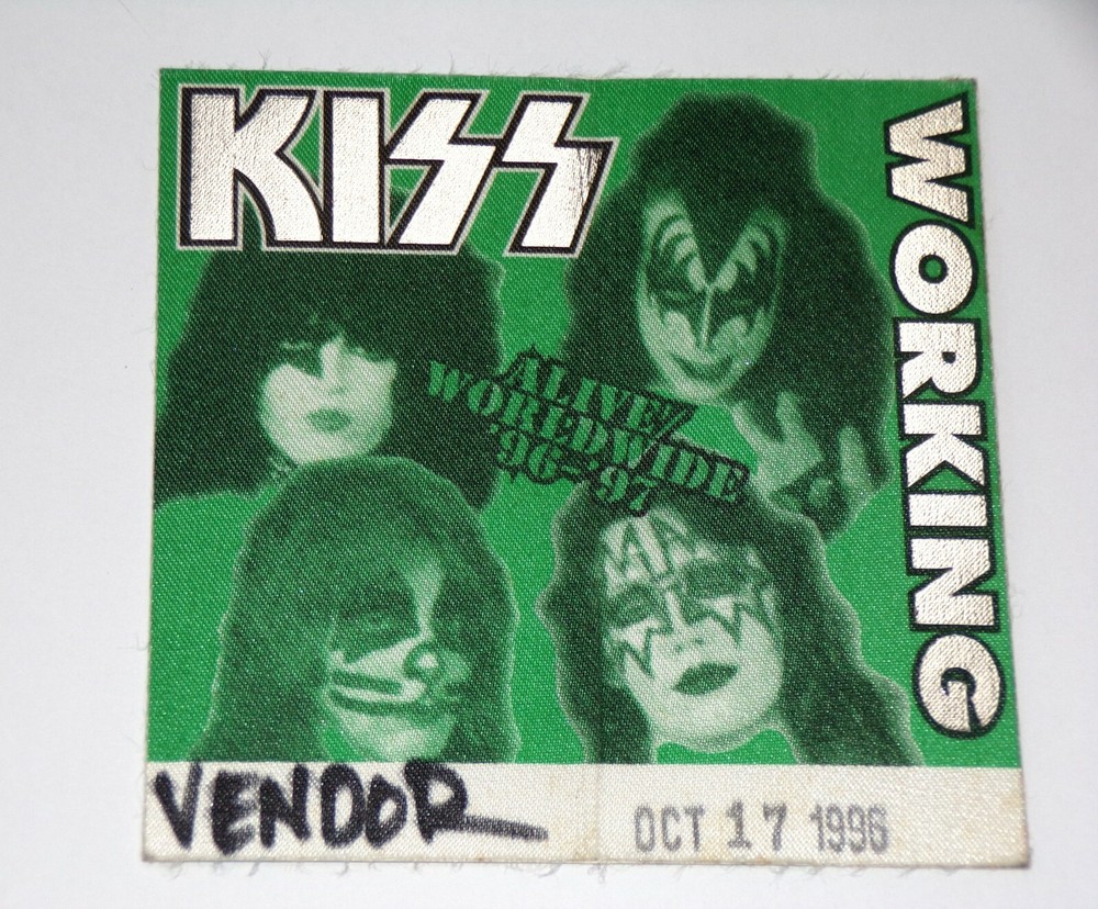 KISS Satin Pass Reunion Concert Tour '96 MerchBooth Oct17 Detroit Auburn Vintage