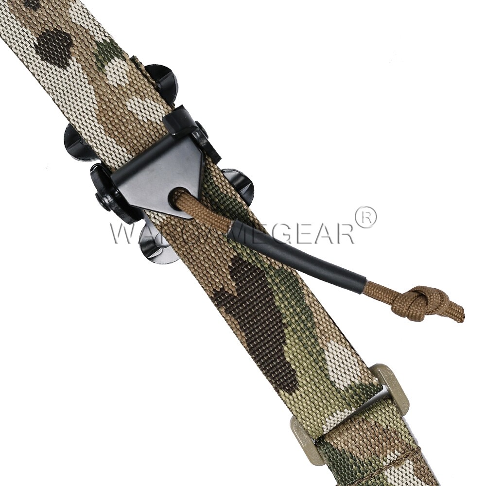 Tactical 2 Point Rifle Airsoft Modular Gun Strap Adjustable Quick Pull Tab Sling