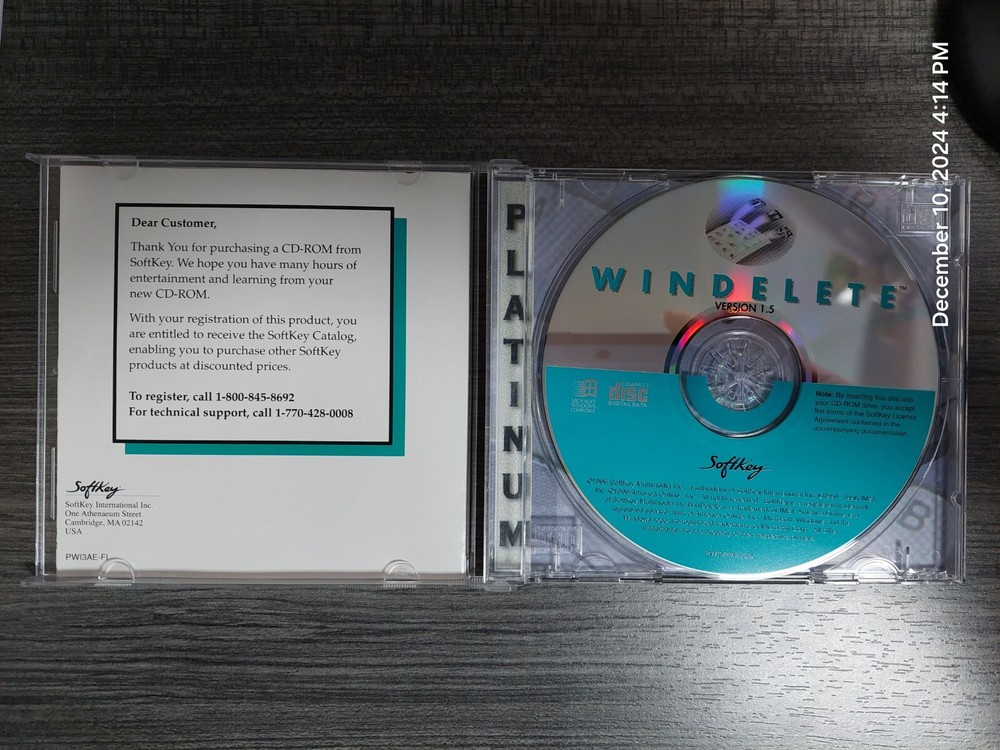 WinDelete Version 1.5 CD