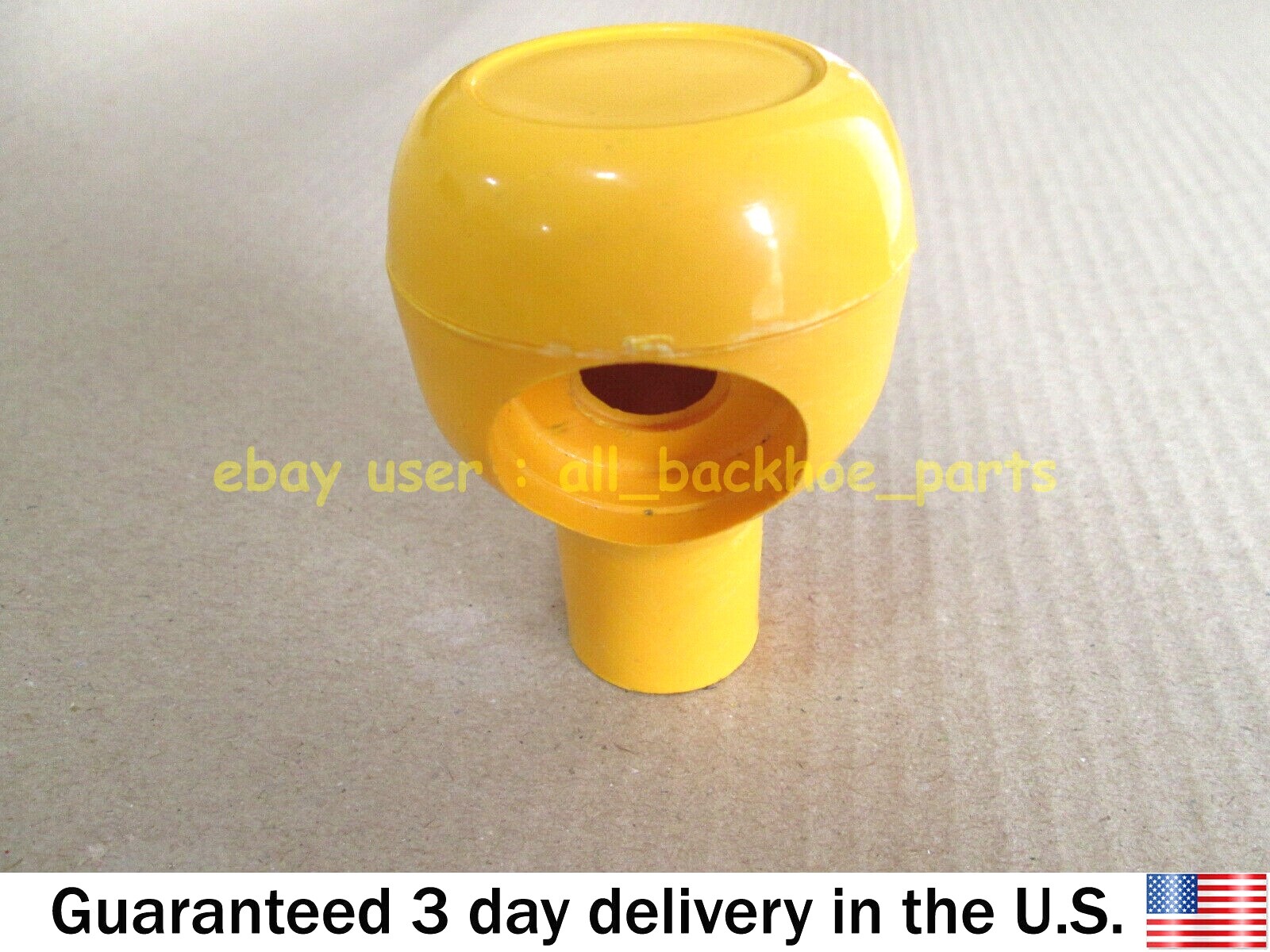 JCB BACKHOE - YELLOW KNOB ASSY. WITH MICROSWITCH (PART NO. 993/61200 701/D9775)