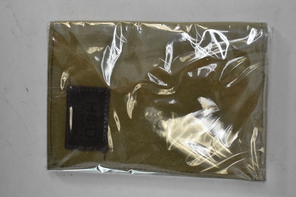 Hide & Drink Waxed Canvas Field Notes Cover Wallet Case 3.5" x 5.5" Army Green