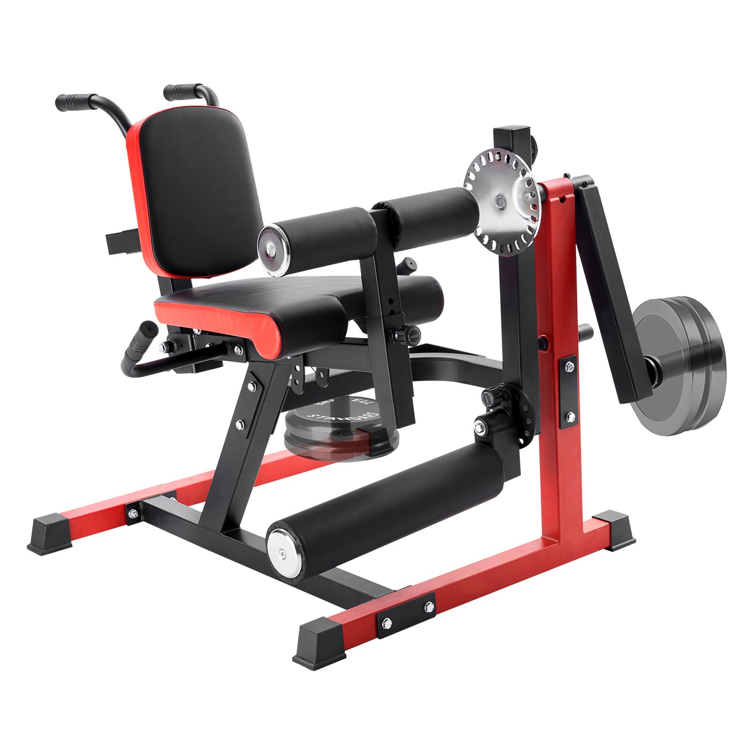 Uimoso Seated Leg Curl and Extension Machine for Thighs, Supports Up to 550 lbs