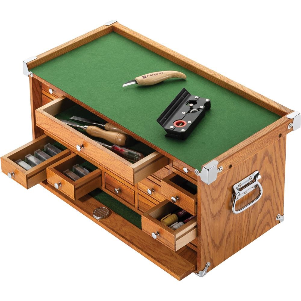 T33974 23" Series 18-Drawer Red Oak Mid-Riser