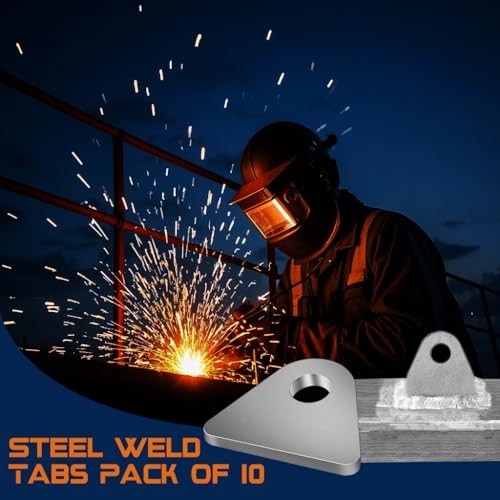 Weld on Tabs, Steel Shock Basic Weld Tab, Wide type 3/16" Thick Uncoated