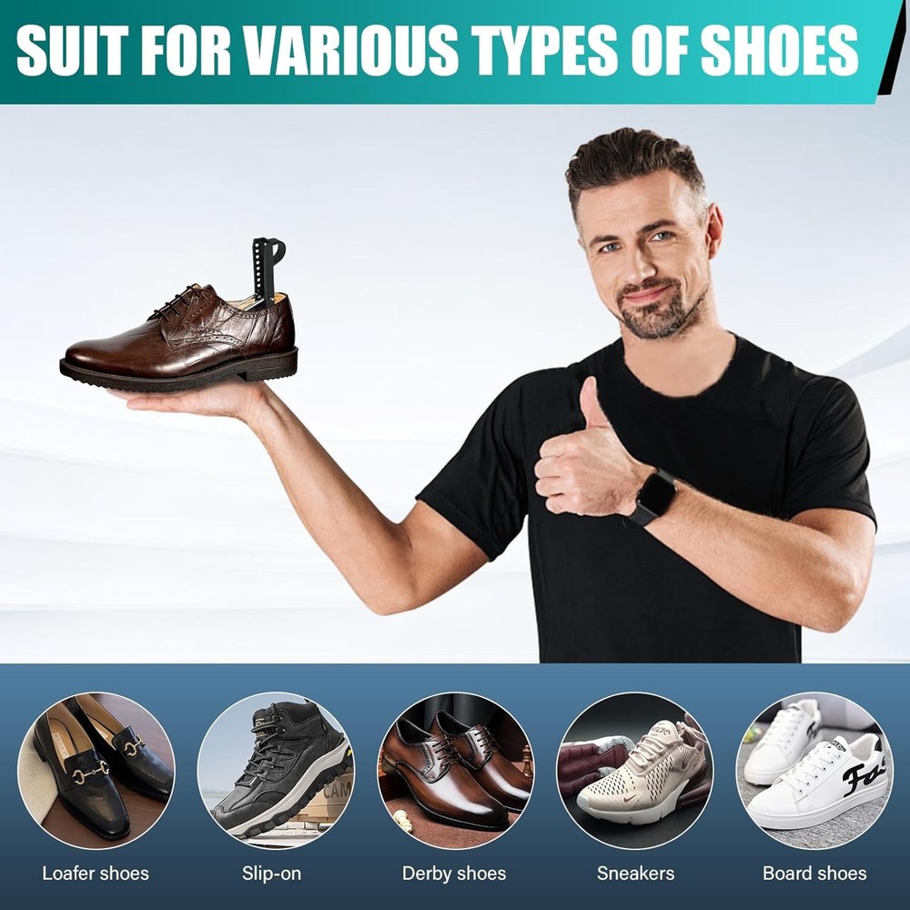EchoDone 5 Pairs Practical Adjustable Length Men Shoe Tree Shoe Stretcher Boot H