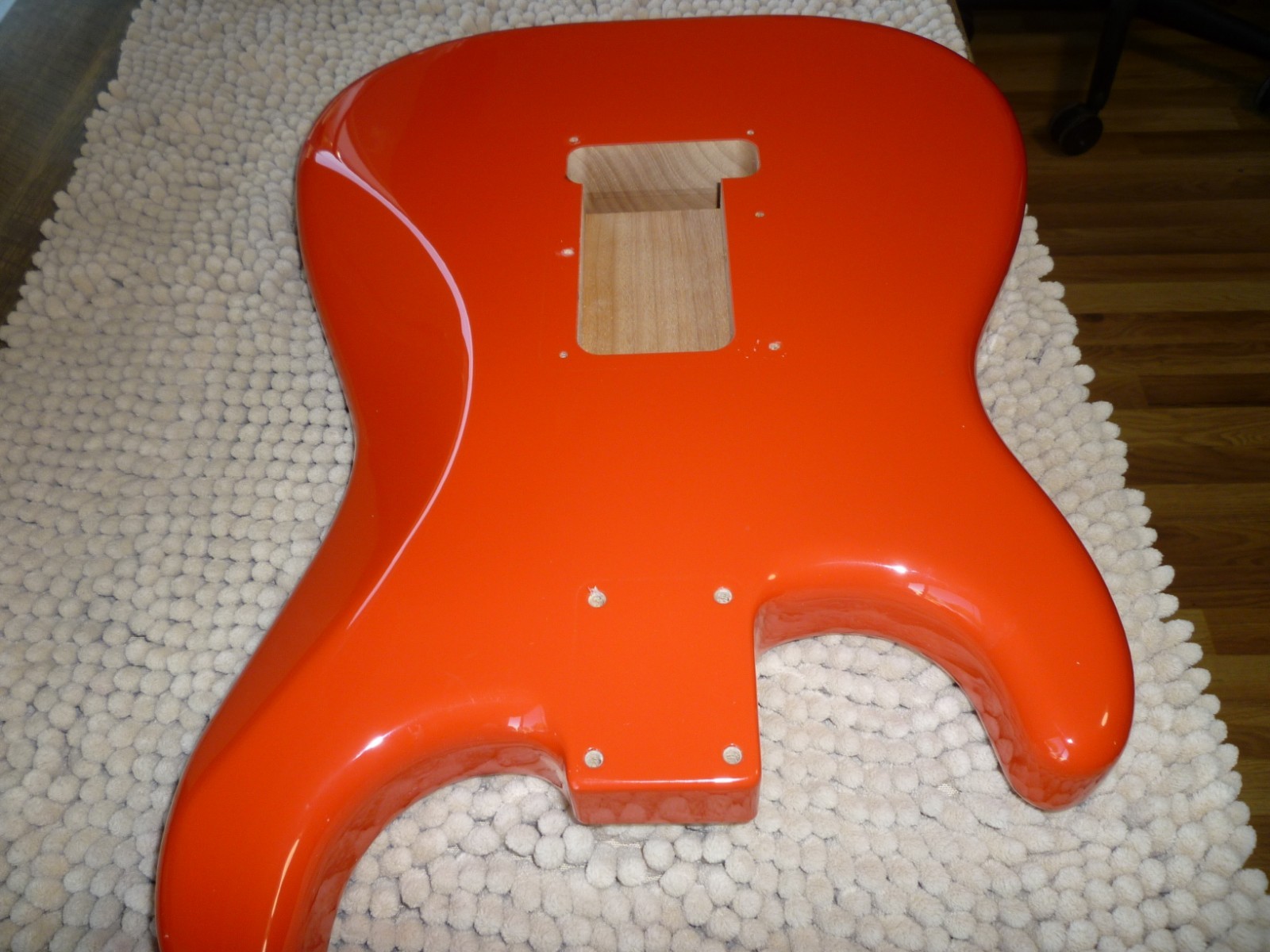 Fender Player Stratocaster Strat Body Coral Red 2 pt Inserts 2024 Great Shape!