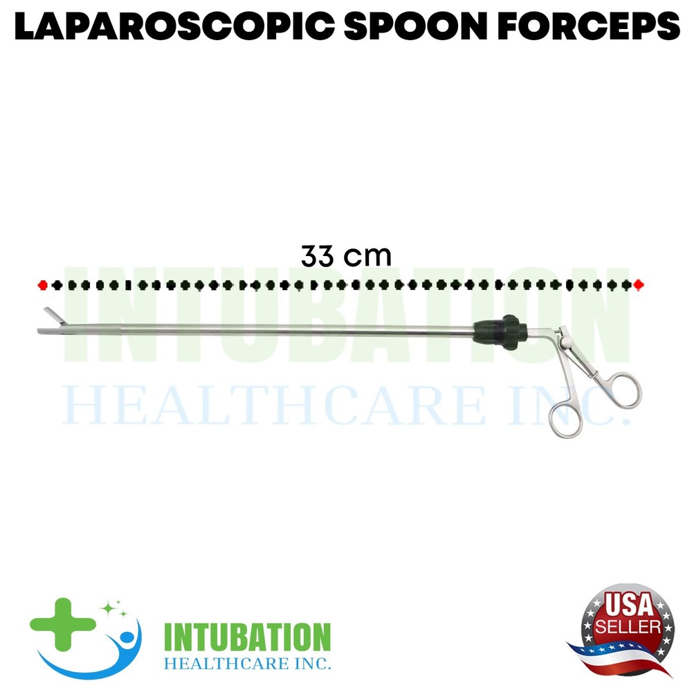 Laparoscopic Spoon Forceps 10mmx330mm Laparoscopy Surgical Instruments