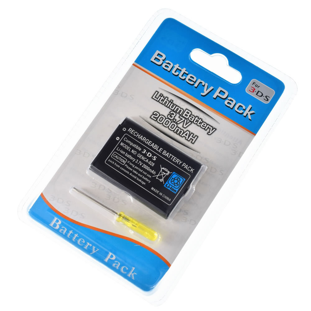 Replacement Battery for Nintendo 3DS Wii U Pro Controller + Tool NEW cable power
