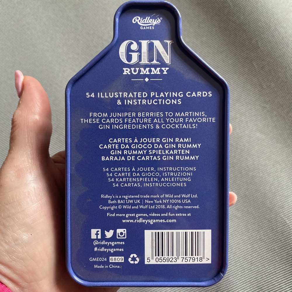 Ridley’s Games Gin Rummy Playing Cards