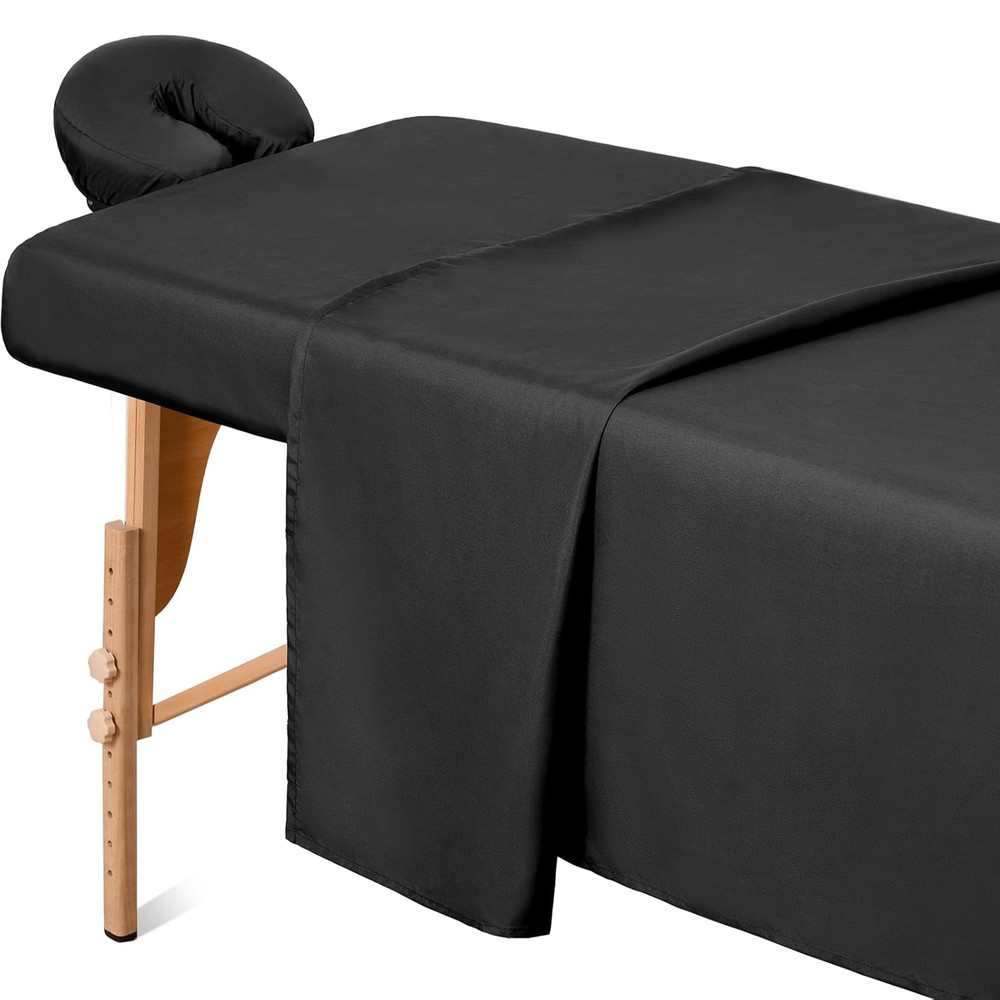 Massage Table Sheets Sets, 3 Pcs Professional Microfiber Massage Bed Cover Sheet