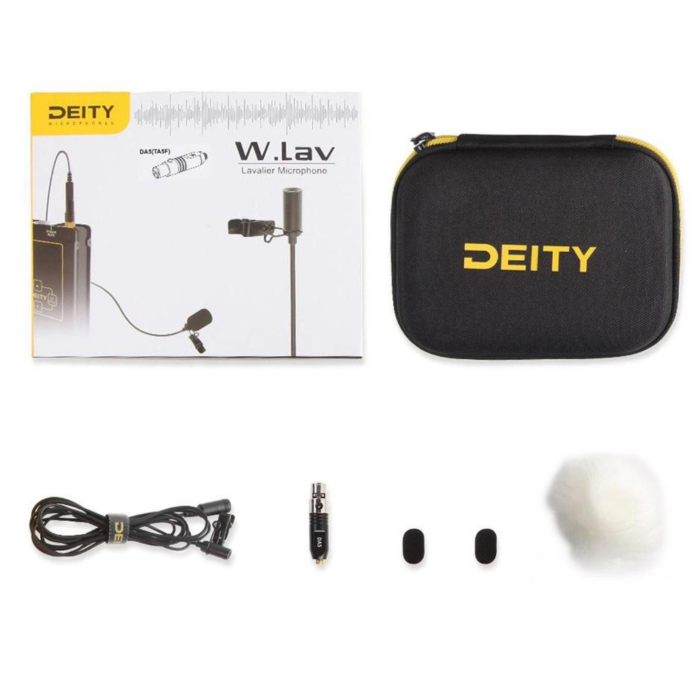 Deity Microphones W.Lav DA5 Bundle, Includes W.Lav Microphone with DA5 Microdot