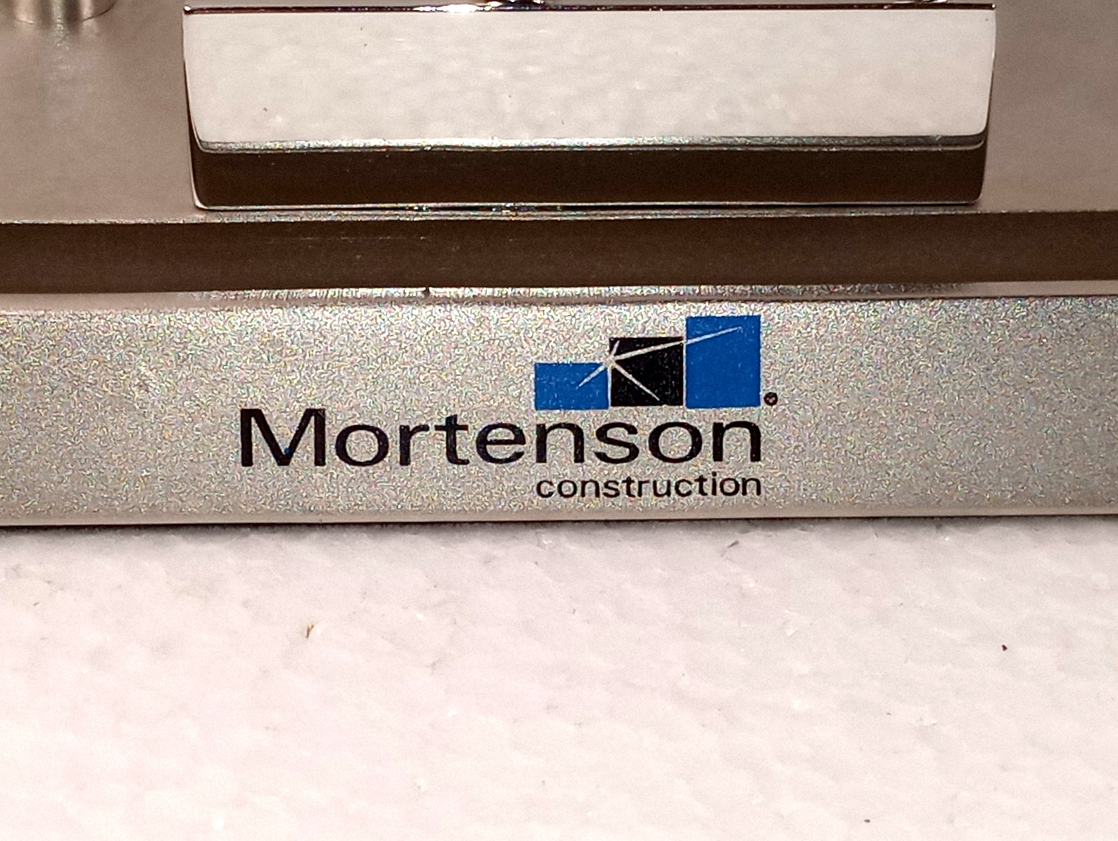Wind Turbine Blades Business Card Desk Display Mortenson Construction