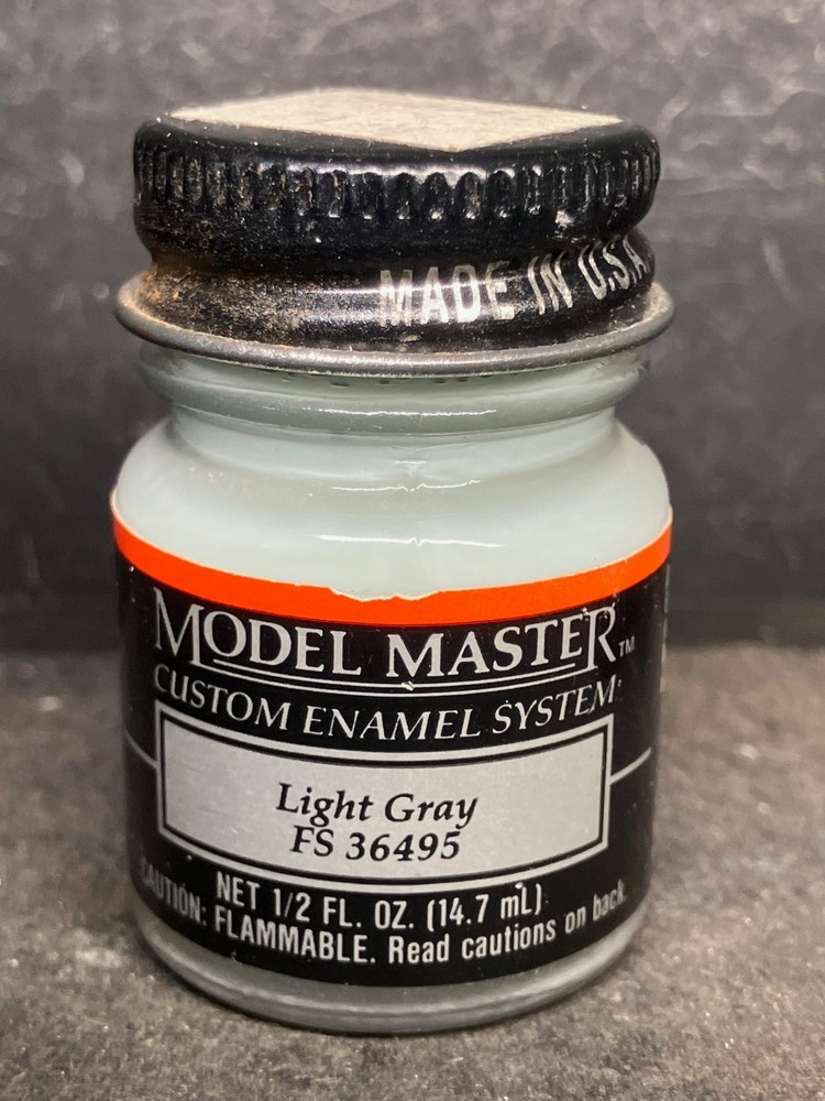 Testors Model Master Light Gray 1732 Flat Enamel Paint .5 oz