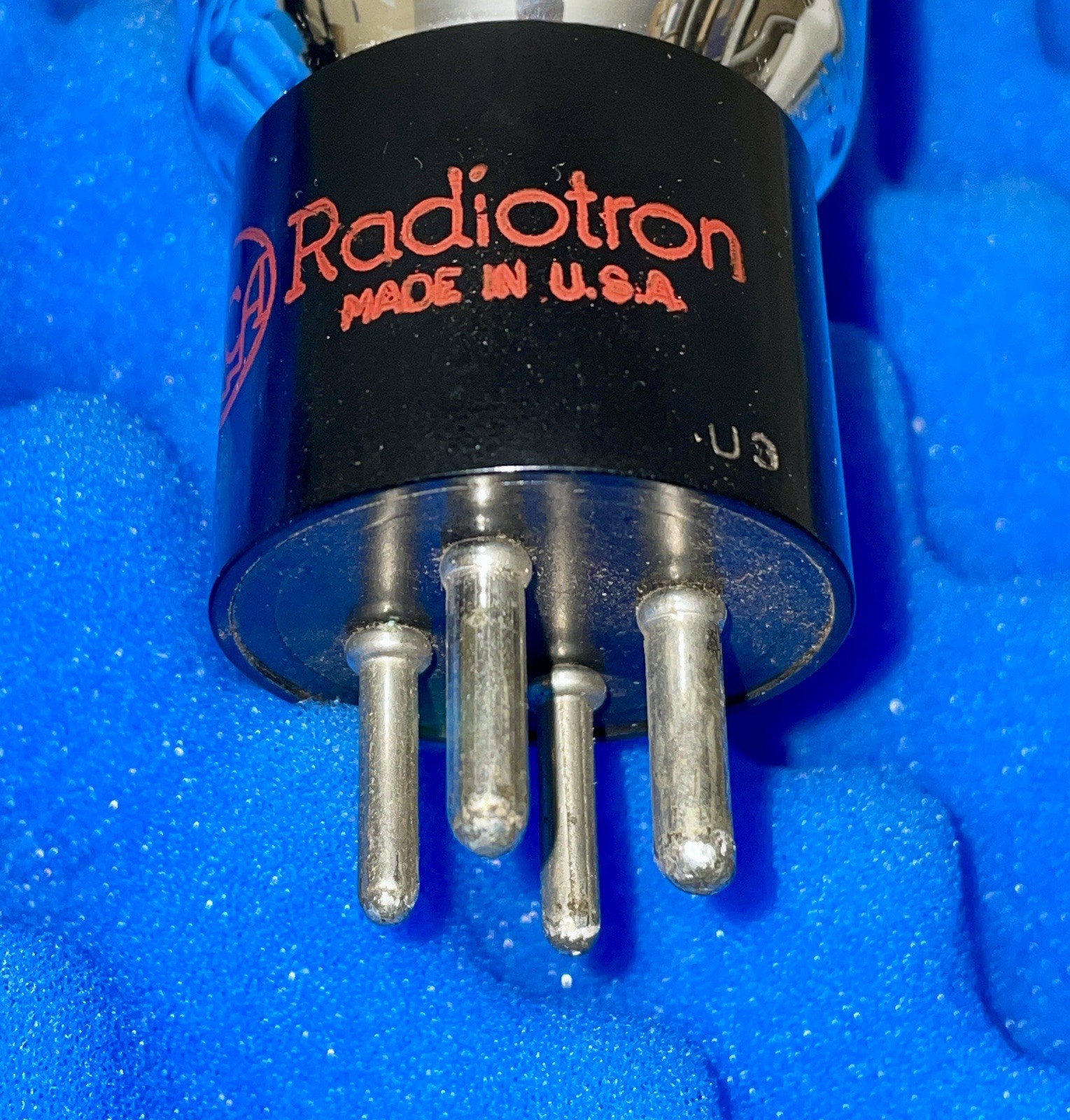 ONE NOS RCA 2A3 Vacuum Tube/ U3 =1937/ Spring Top /Foil Getter/ Amplitrex TESTED