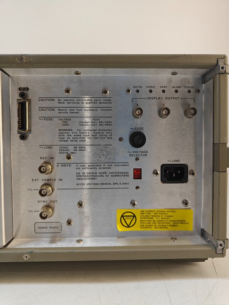 HP 3563A Dynamic Signal / Control System Analyzer with Digital Inputs, 100kHz