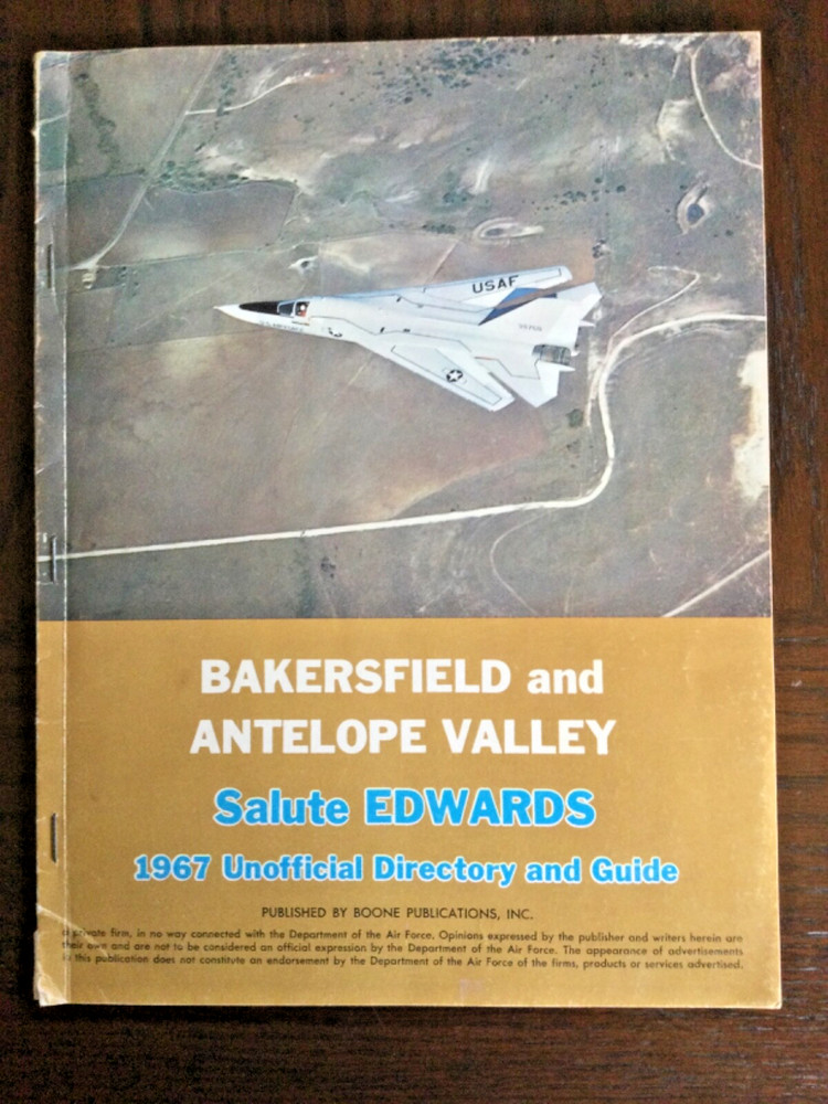 Edwards AFB Ca. Directory 1967