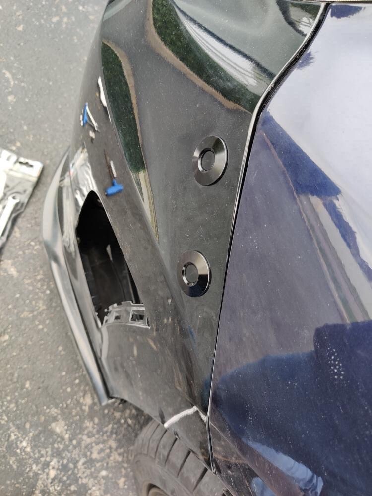 Quick release bumper brackets for Subaru STI