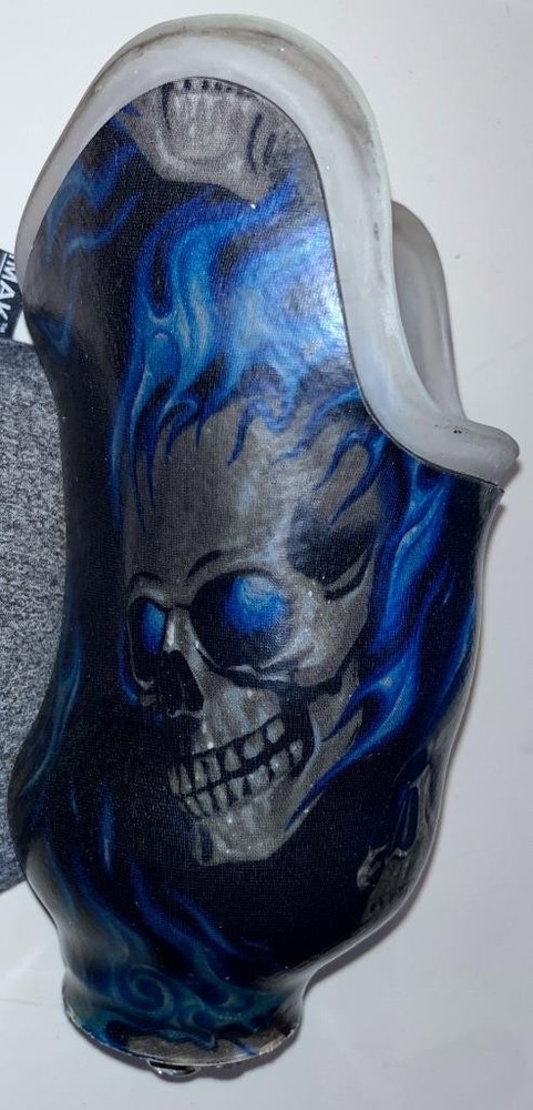Prosthetic Leg Skull & Smoke silkscreen right missing post