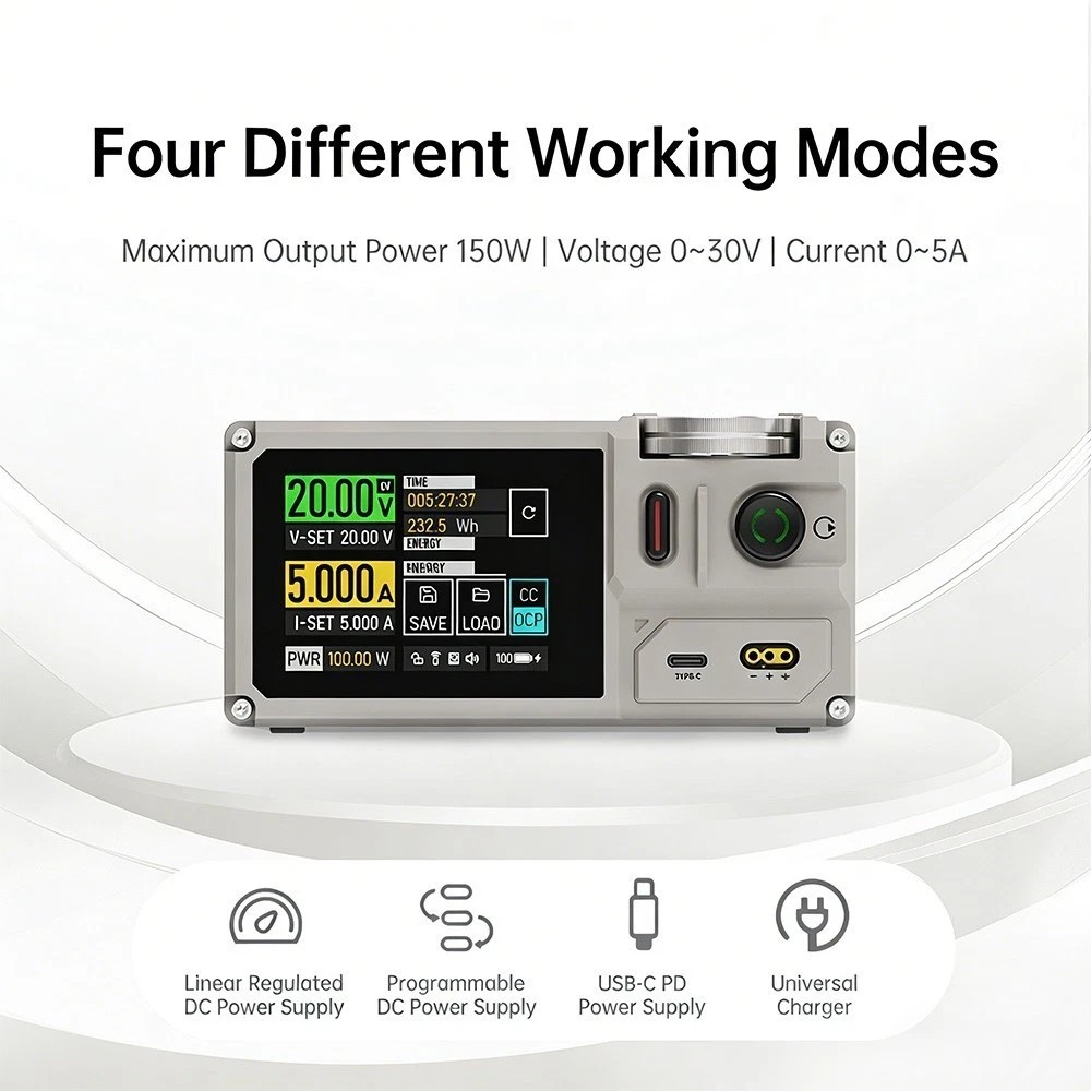 ISDT MP305B Programmable Linear DC Power Supply Low Noise Compact & Portable