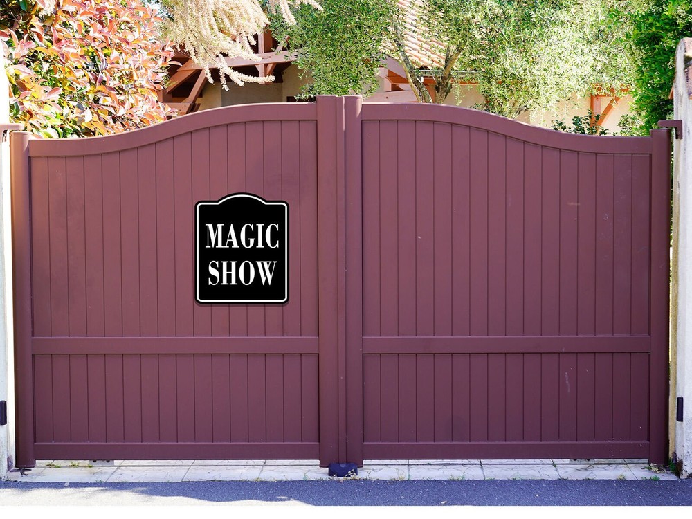 Magic Show BLACK Aluminum Composite Sign
