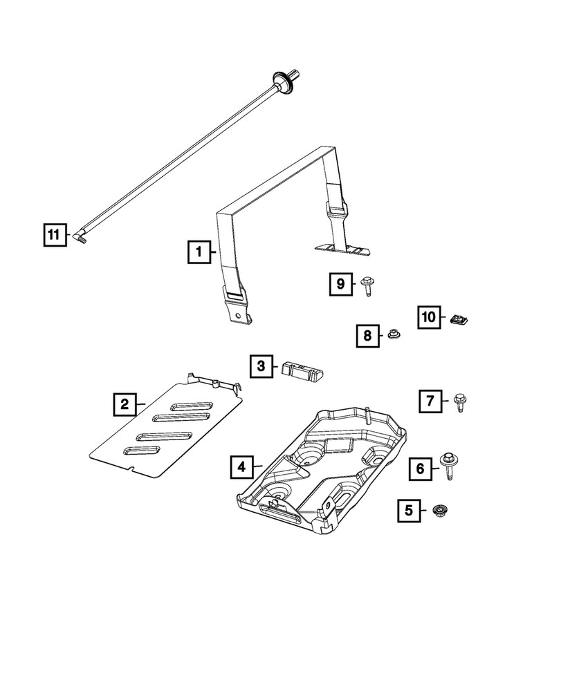 Genuine Mopar Battery Strap 68269573AD
