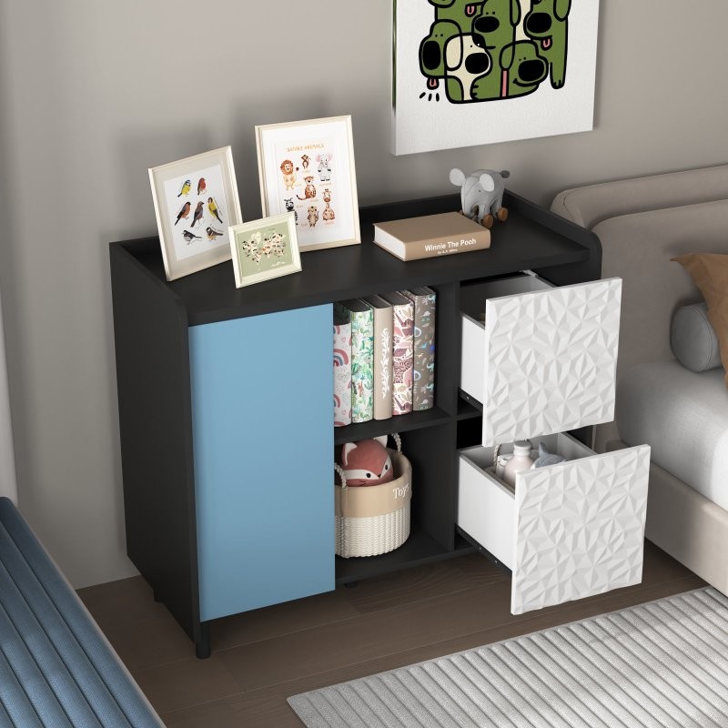 Sideboard Buffet Storage Cabinet Console Table,2 Doors,2 Drawers for Dining Room
