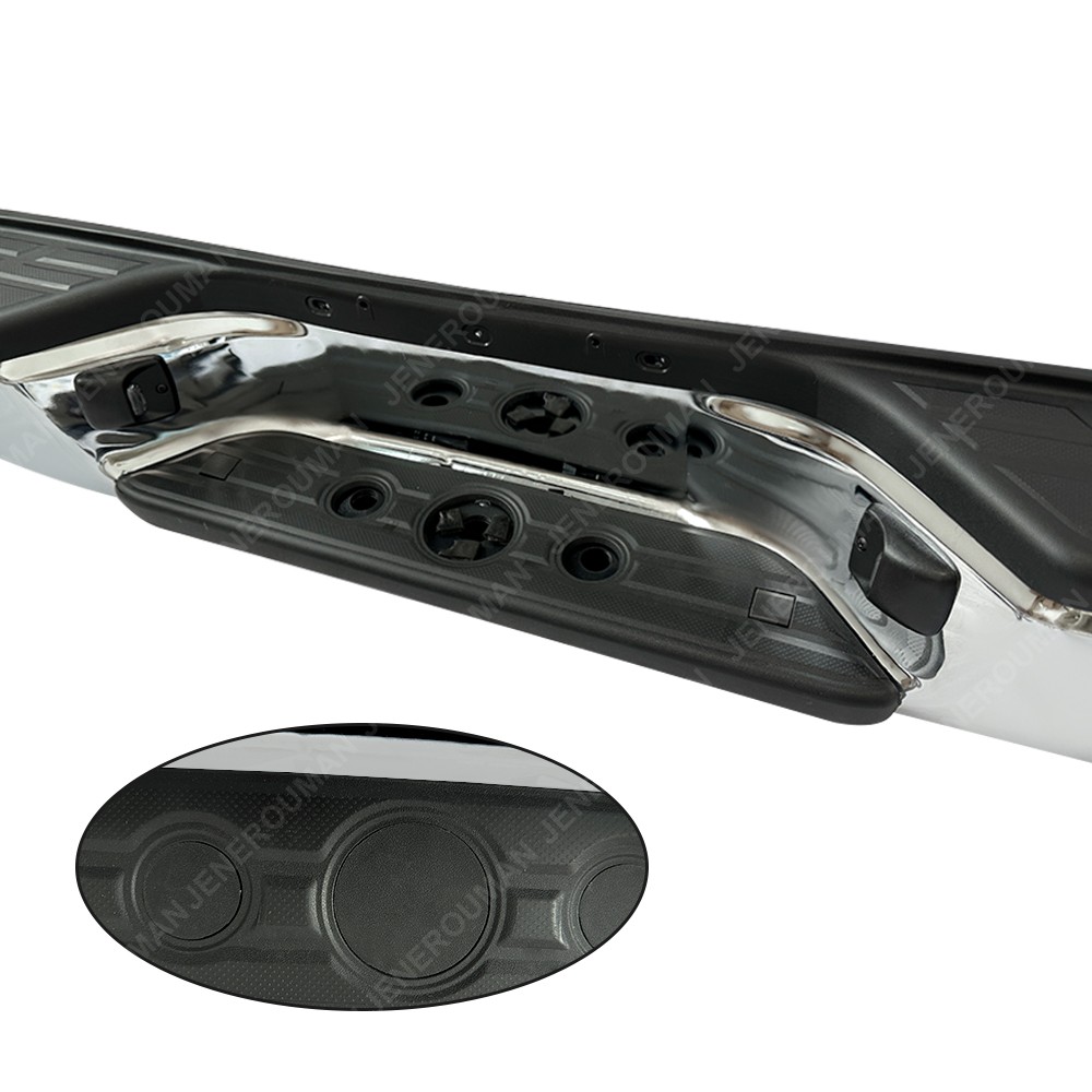 Chromed Rear Step Bumper Assembly Steel With Lights For 2005-2015 Toyota Tacoma