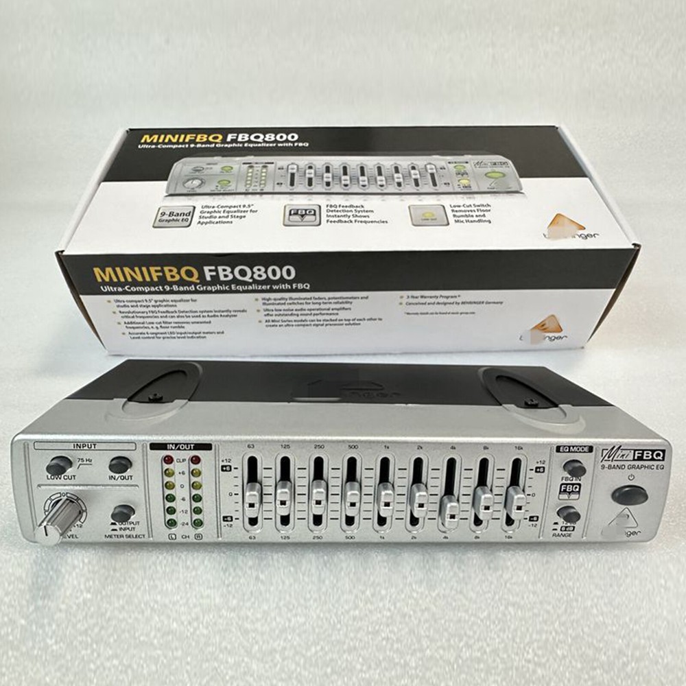 Graphic EQ Equalizer Suppressor Equalizer Processor FBQ800 Ultra-compact 9-Banxo