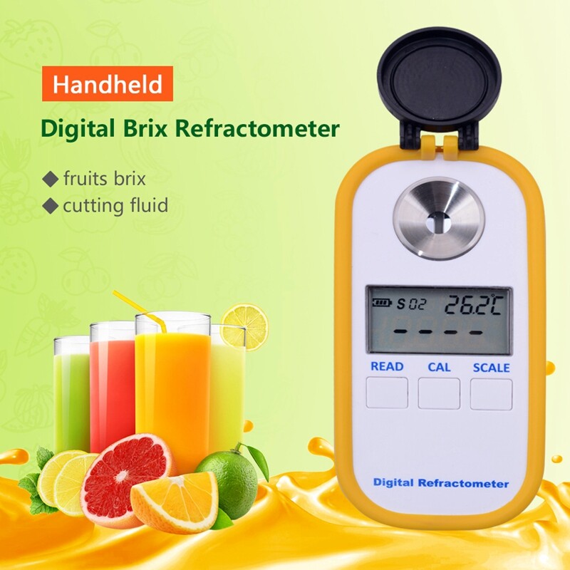 Portable Brix Meter Refractometer Honey Sugar Content Tester with Range 0 to 50%