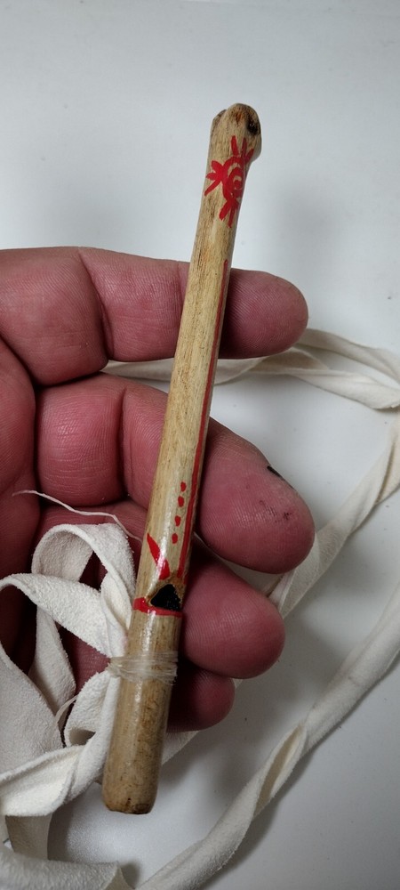 Native American Eagle Wing Bone Whistle Museum quality 6" Replica Eagle Bone
