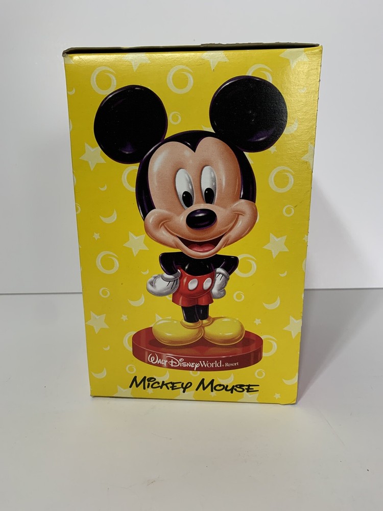 2002 Walt Disney World Resort Mickey Mouse Bobblehead Kellogs Plastic 8"