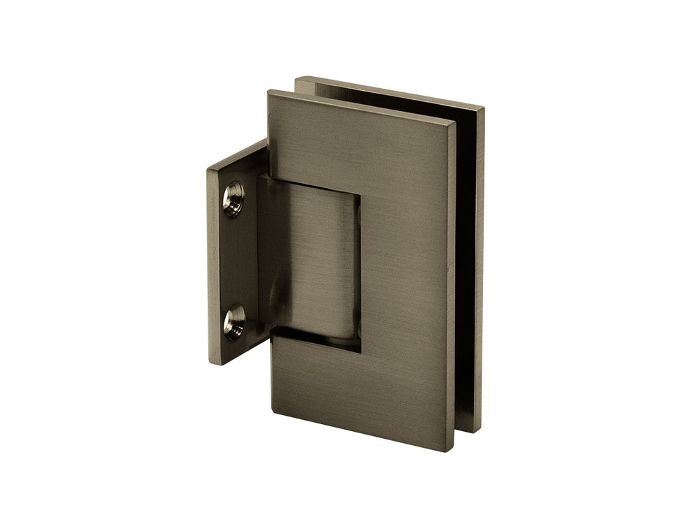 Glendale Square Wall Mount Hinge Short Back Plate - Brushed Bronze
