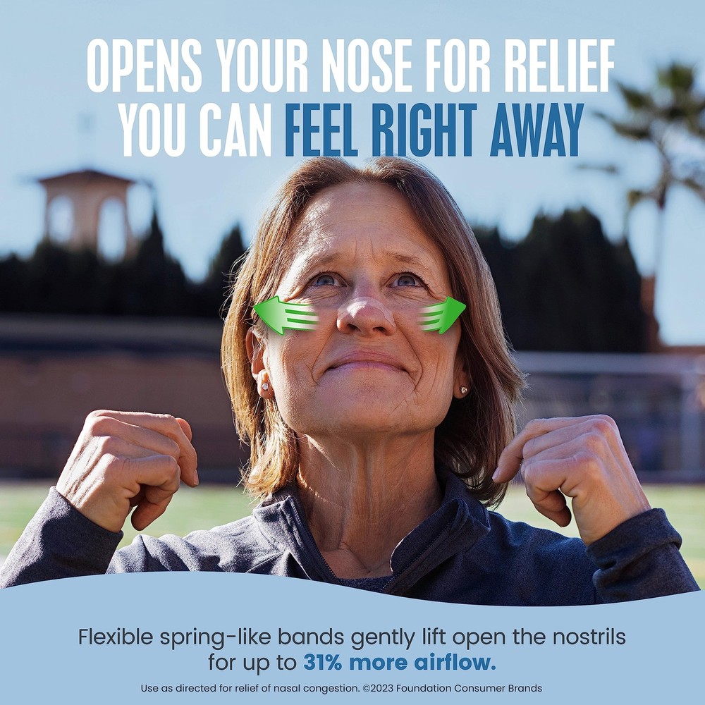 Nasal Strips Clear Large 30ct (Packaging May Vary)