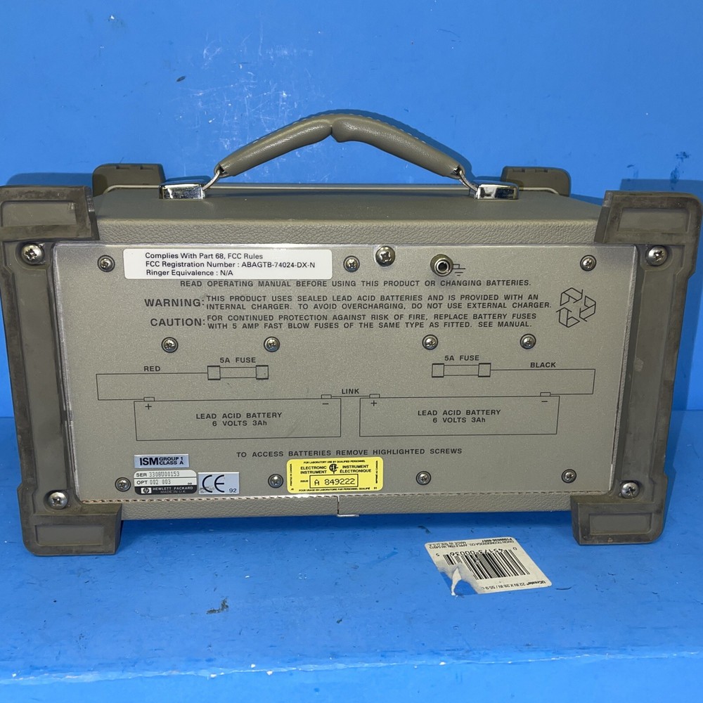 HP Hewlett-Packard 37701B T1 TESTER DATACOM TESTER
